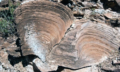 Rock formations, Ireland.