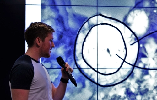 Natural Sciences student presenting, Trinity College Dublin.